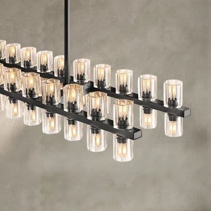 Reger Crystal Rectangular Chandelier 54'' 72"
