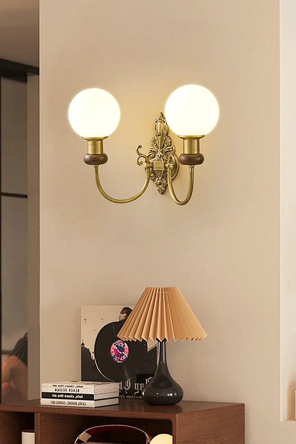 Retro Brass Wall Lamp - view 3 | morylighting