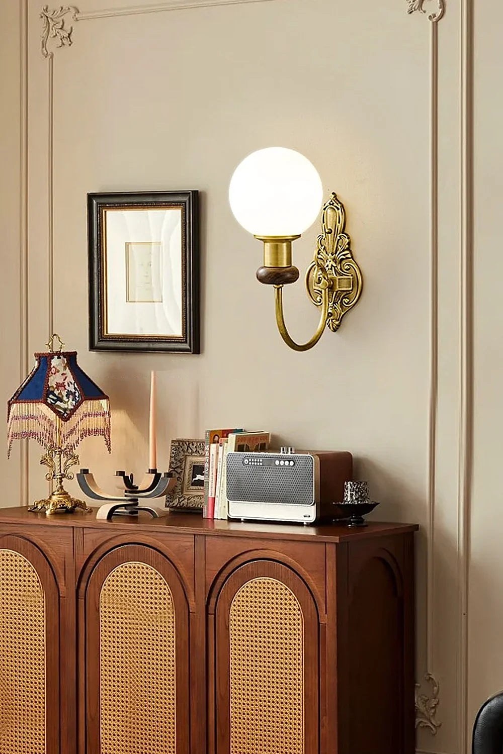 Retro Brass Wall Lamp - view 6 | morylighting