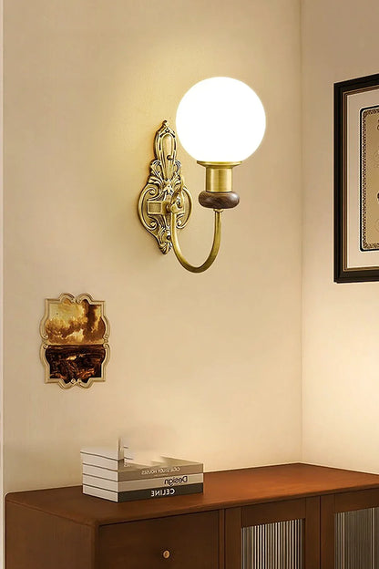 Retro Brass Wall Lamp - view 2 | morylighting