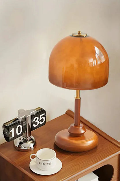 Vintage Glass Mushroom Table Lamp - view 8 | morylighting