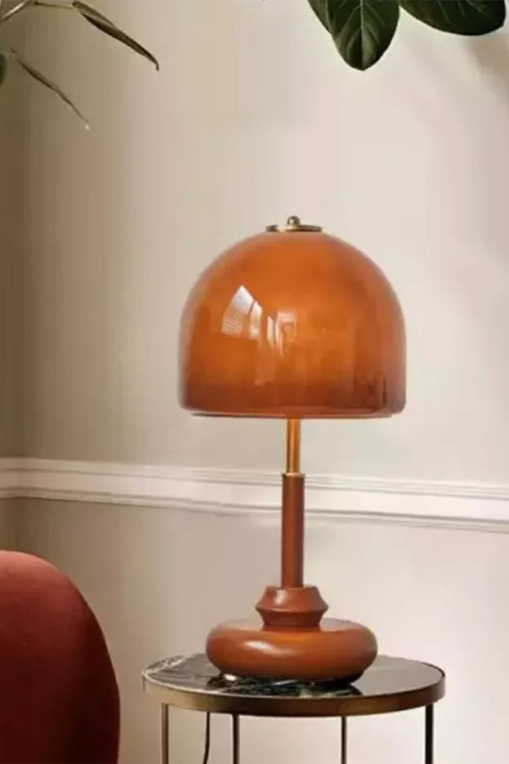 Vintage Glass Mushroom Table Lamp - view 11 | morylighting