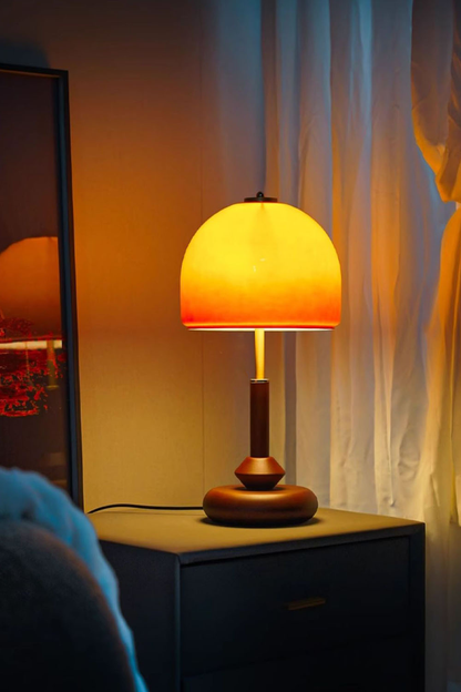 Vintage Glass Mushroom Table Lamp - view 4 | morylighting