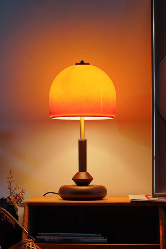 Vintage Glass Mushroom Table Lamp - view 2 | morylighting