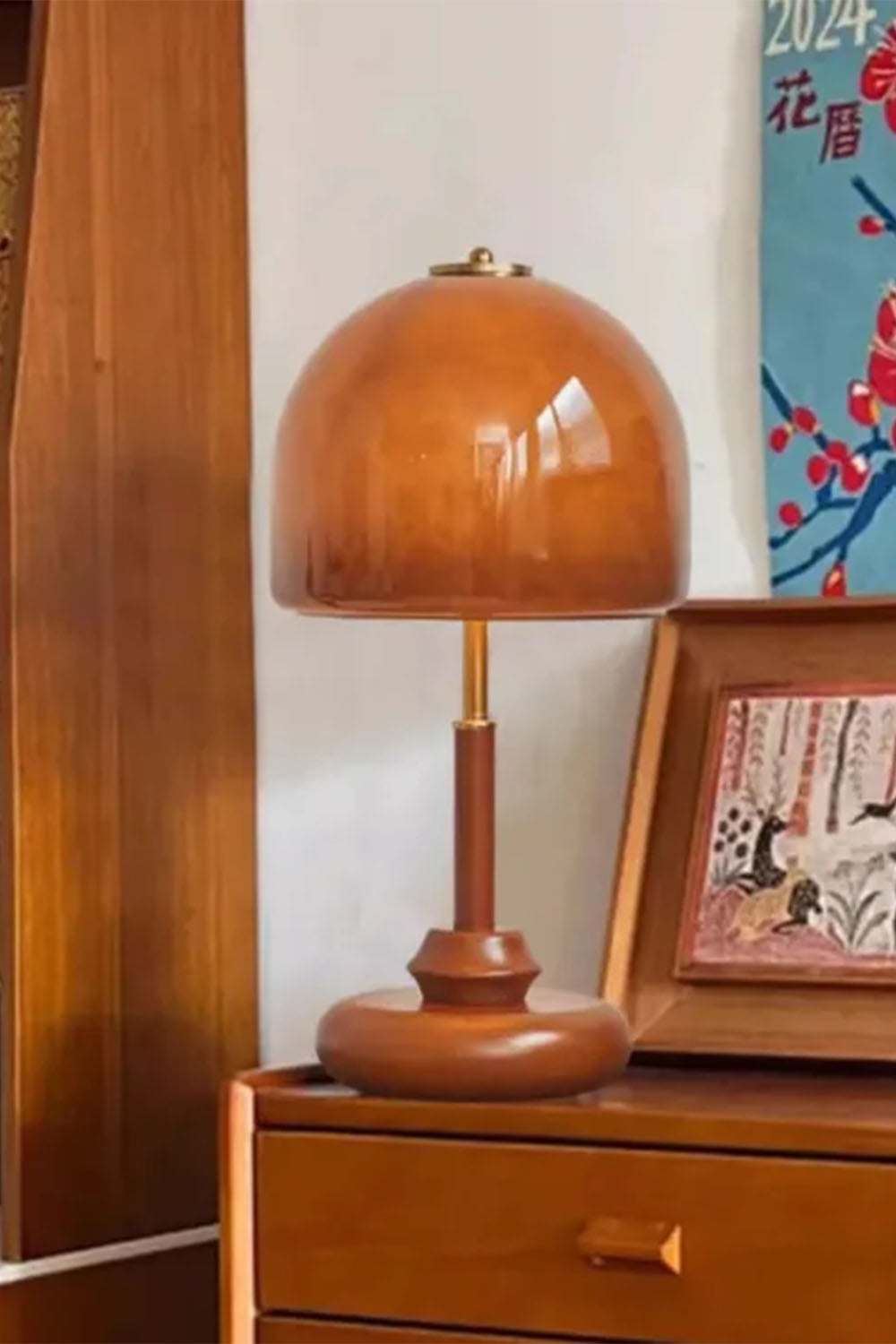 Vintage Glass Mushroom Table Lamp - view 13 | morylighting