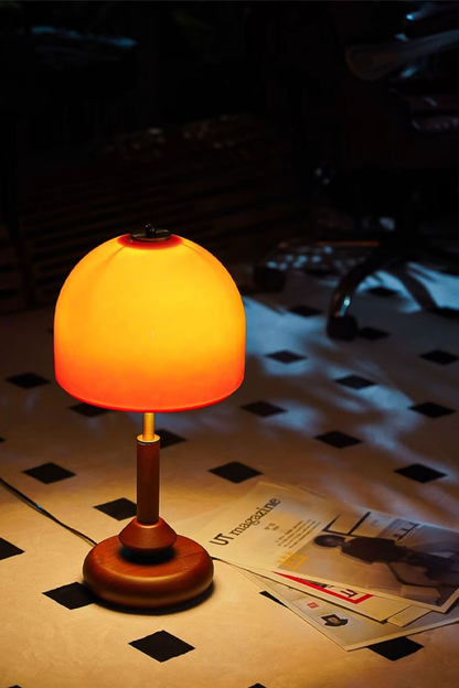 Vintage Glass Mushroom Table Lamp - view 6 | morylighting