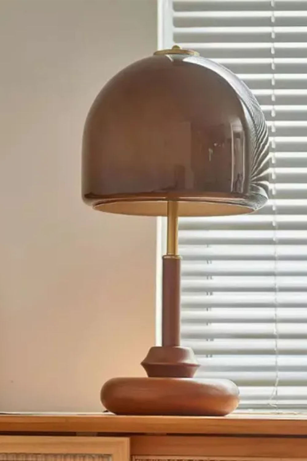 Vintage Glass Mushroom Table Lamp - view 14 | morylighting