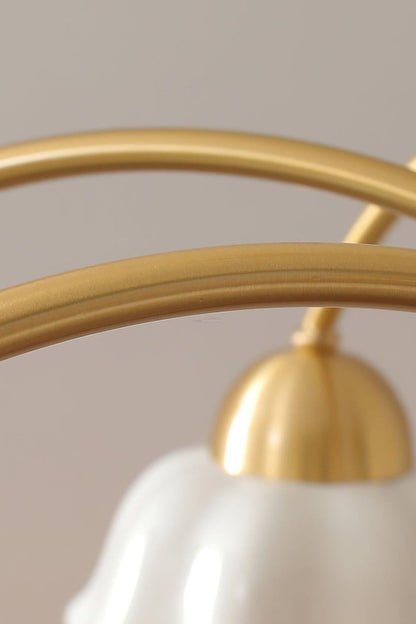 Retro Tulip Brass Chandelier - view 8 | morylighting