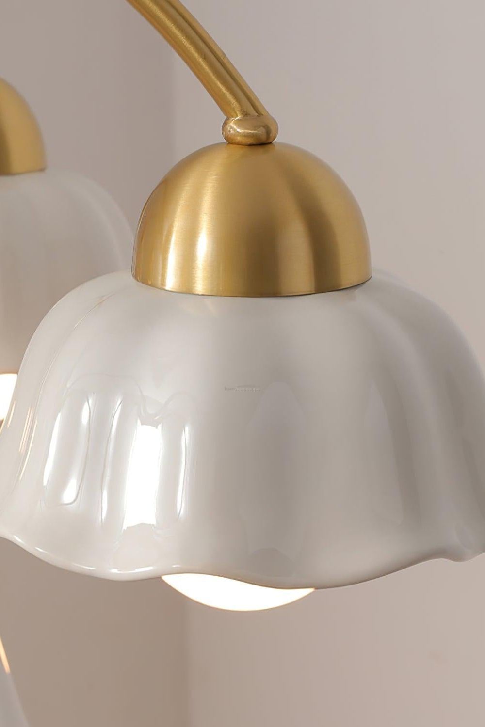 Retro Tulip Brass Chandelier - view 9 | morylighting