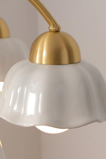 Retro Tulip Brass Chandelier - view 9 | morylighting