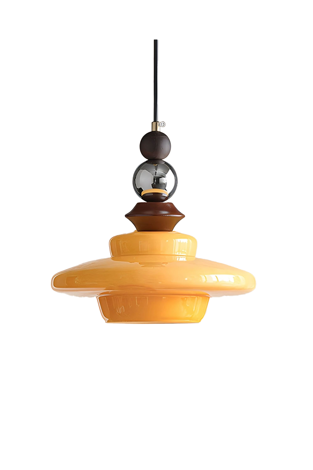 Retro UFO Glass Pendant Lamp - view 25 | morylighting