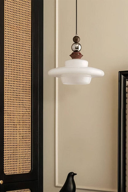 Retro UFO Glass Pendant Lamp - view 3 | morylighting