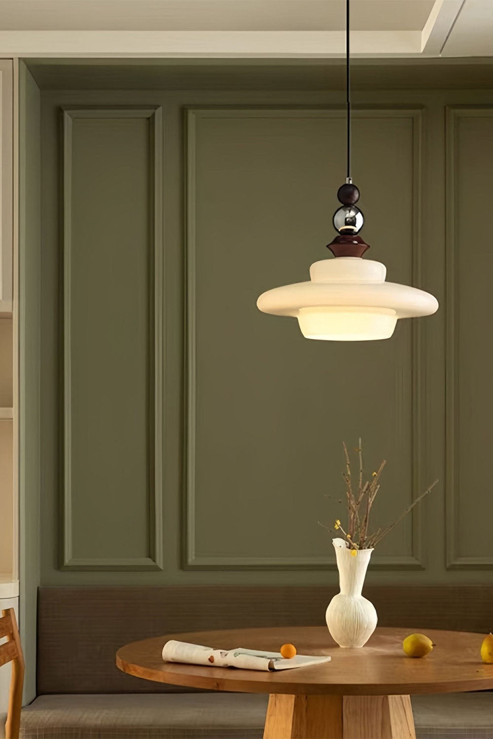 Retro UFO Glass Pendant Lamp - view 12 | morylighting
