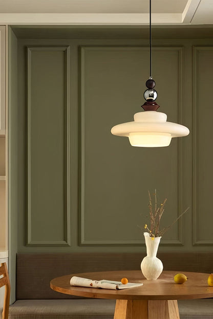Retro UFO Glass Pendant Lamp - view 12 | morylighting
