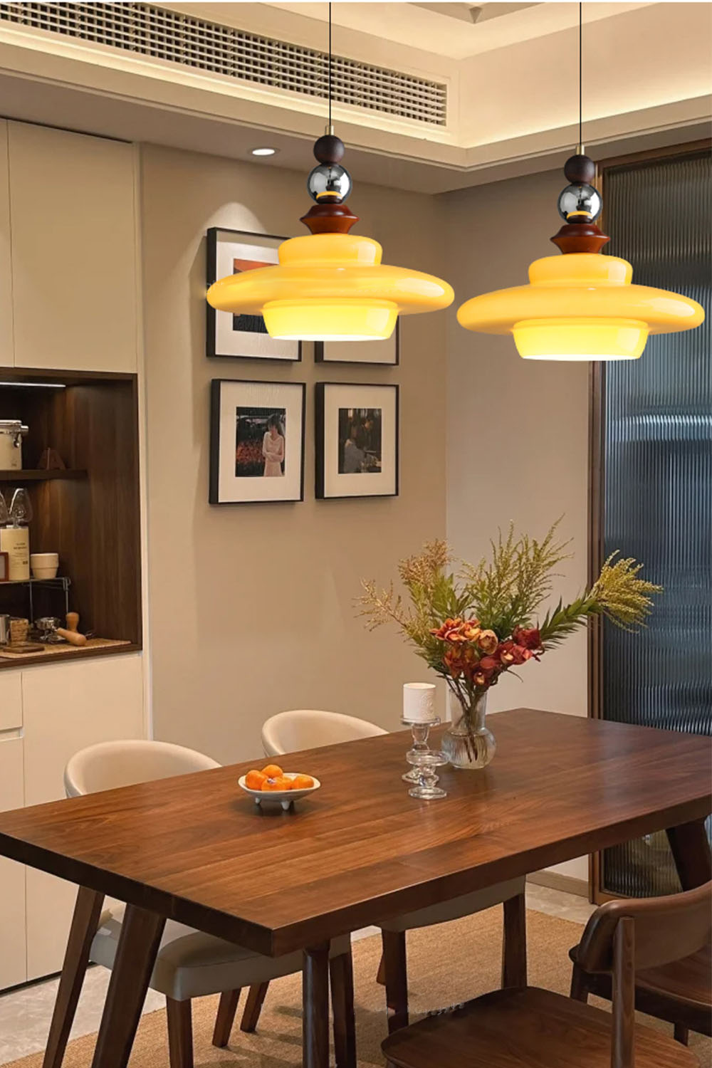 Retro UFO Glass Pendant Lamp - view 14 | morylighting
