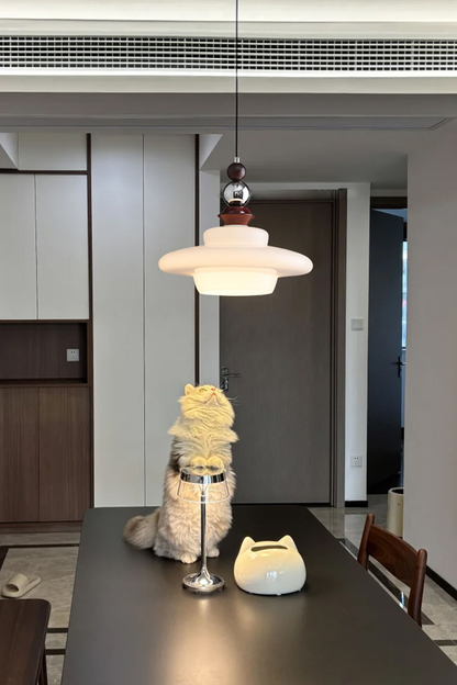Retro UFO Glass Pendant Lamp - view 6 | morylighting