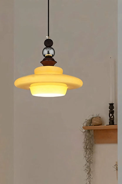 Retro UFO Glass Pendant Lamp - view 17 | morylighting