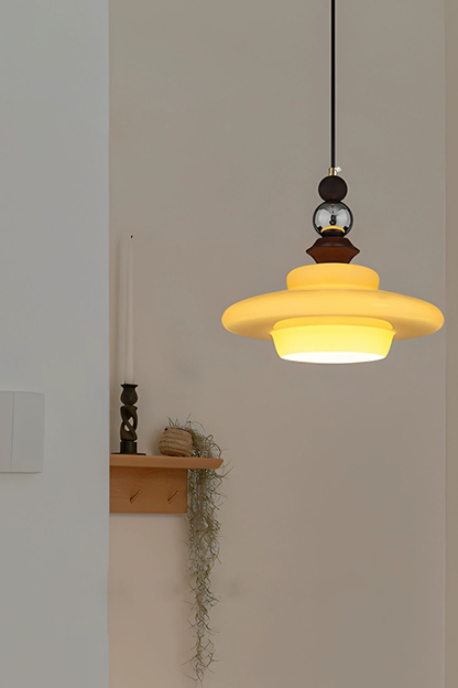 Retro UFO Glass Pendant Lamp - view 18 | morylighting