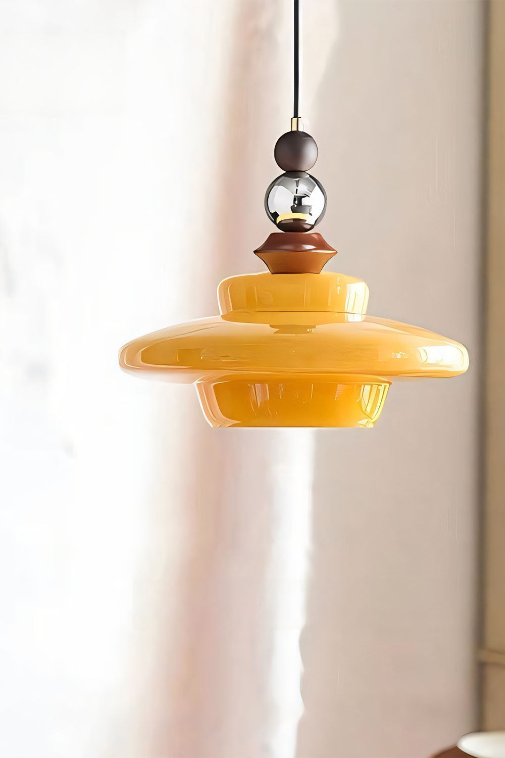 Retro UFO Glass Pendant Lamp - view 19 | morylighting