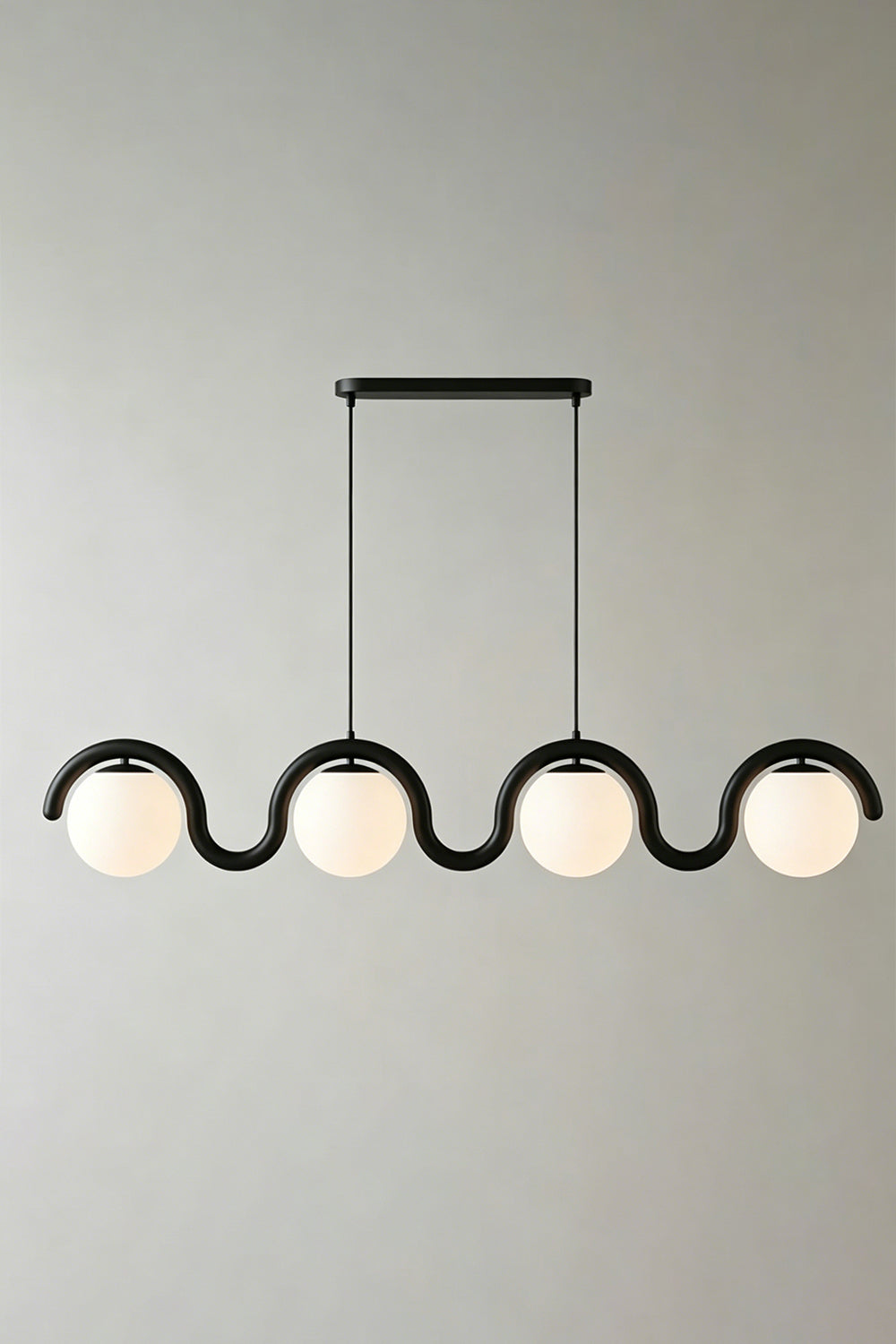 Rhythmic Flow Glass Pendant Lamp| Metal, Glass | Vibrant color version isolated on white | vexa lamps