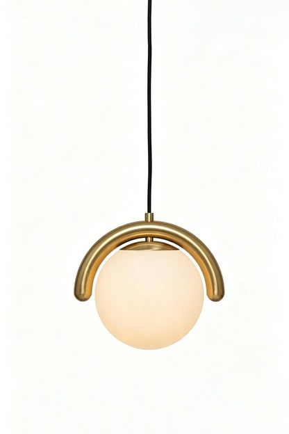 Rhythmic Flow Glass Pendant Lamp| Metal, Glass | Vibrant color version isolated on white | vexa lamps