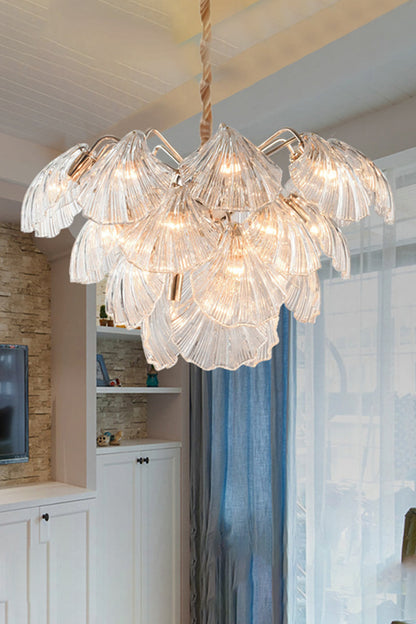 Ribbed Shell Chandelier - morylighting
