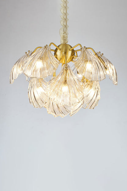 Ribbed Shell Chandelier - morylighting