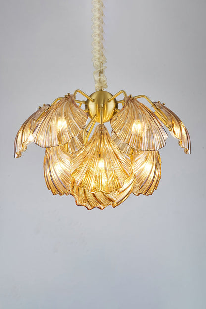 Ribbed Shell Chandelier - morylighting
