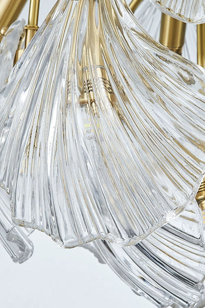 Ribbed Shell Chandelier - morylighting