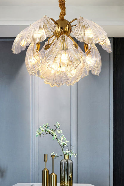 Ribbed Shell Chandelier - morylighting