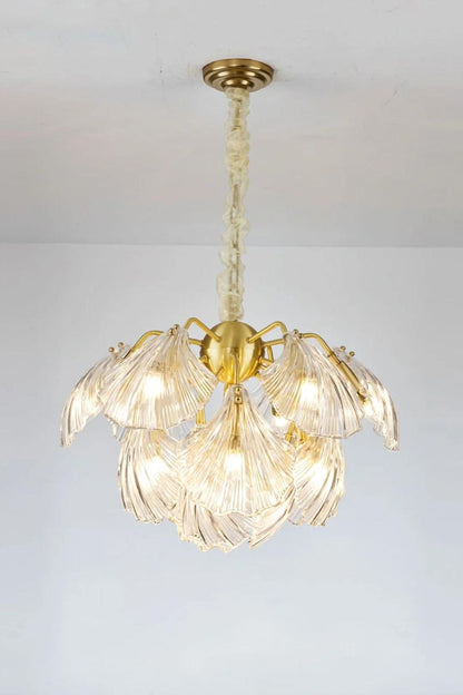 Ribbed Shell Chandelier - morylighting