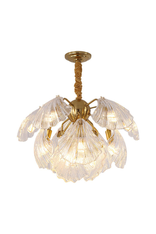 Ribbed Shell Chandelier - morylighting