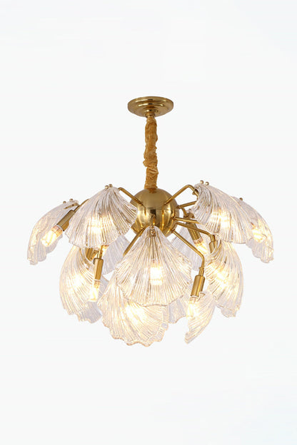 Ribbed Shell Chandelier - morylighting