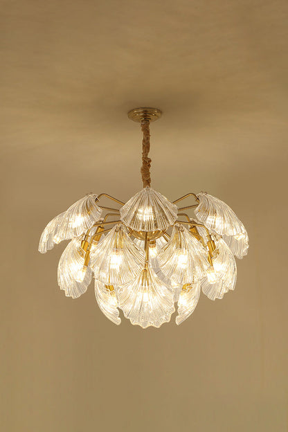 Ribbed Shell Chandelier - morylighting