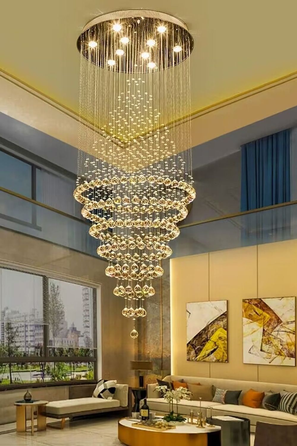 Ring Crystal Chandelier - morylighting