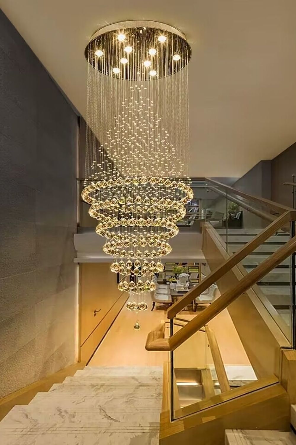 Ring Crystal Chandelier - morylighting
