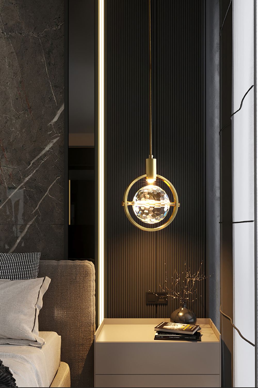Ring Crystal Pendant Light - morylighting
