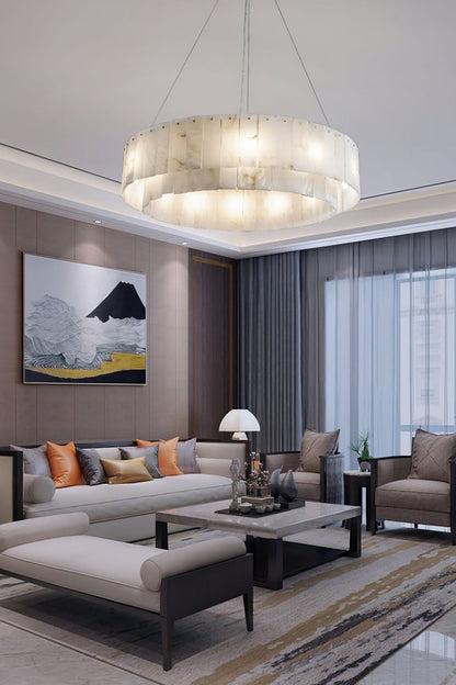 Rock Alabaster Chandelier - morylighting