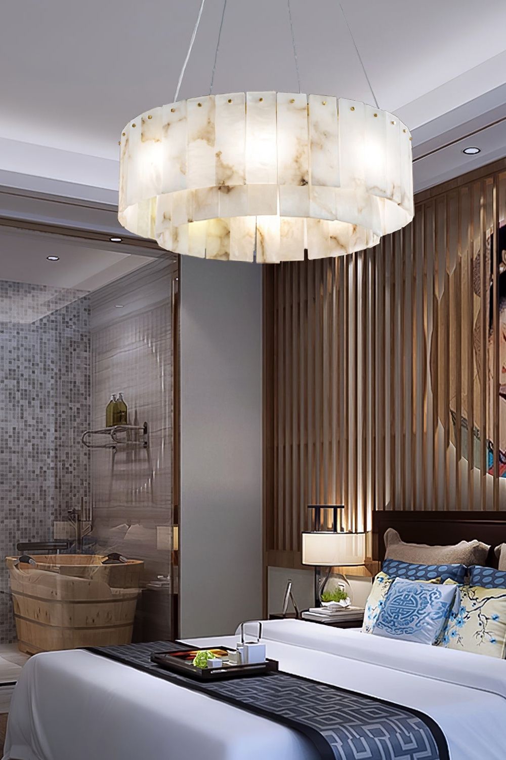 Rock Alabaster Chandelier - morylighting