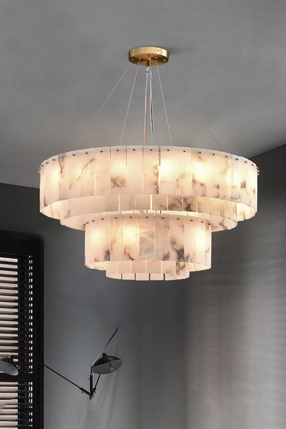 Rock Alabaster Chandelier - view 3 | morylighting