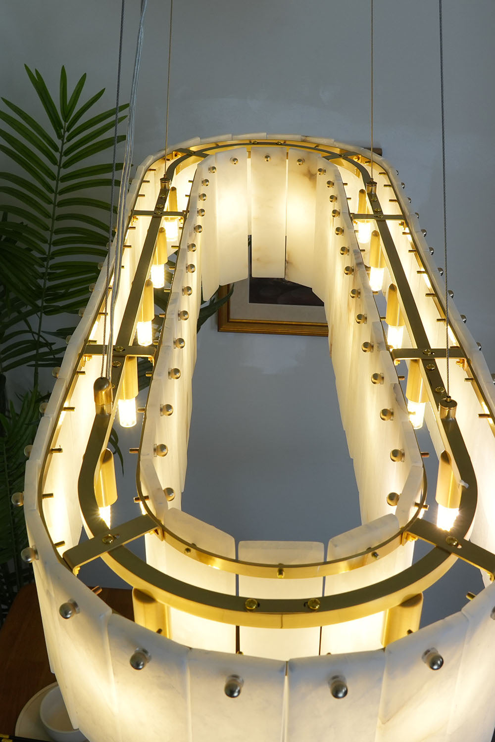 Rock Alabaster Chandelier - view 10 | morylighting