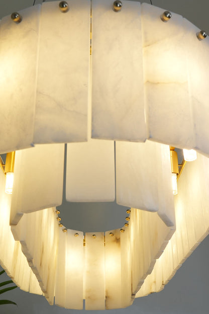 Rock Alabaster Chandelier - view 12 | morylighting