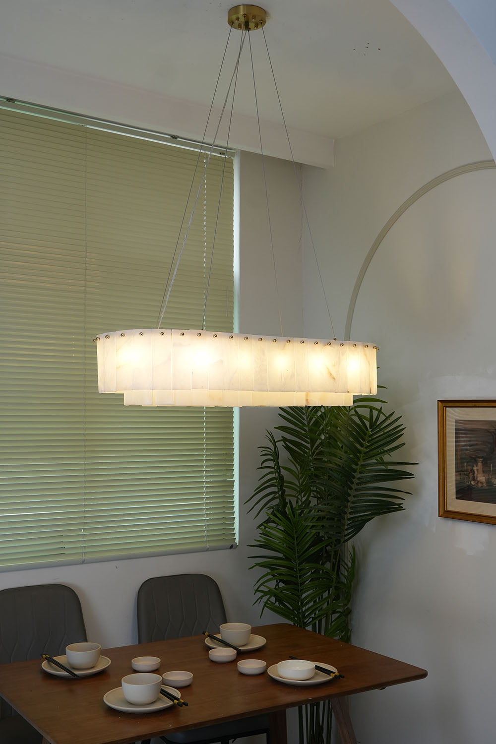 Rock Alabaster Chandelier