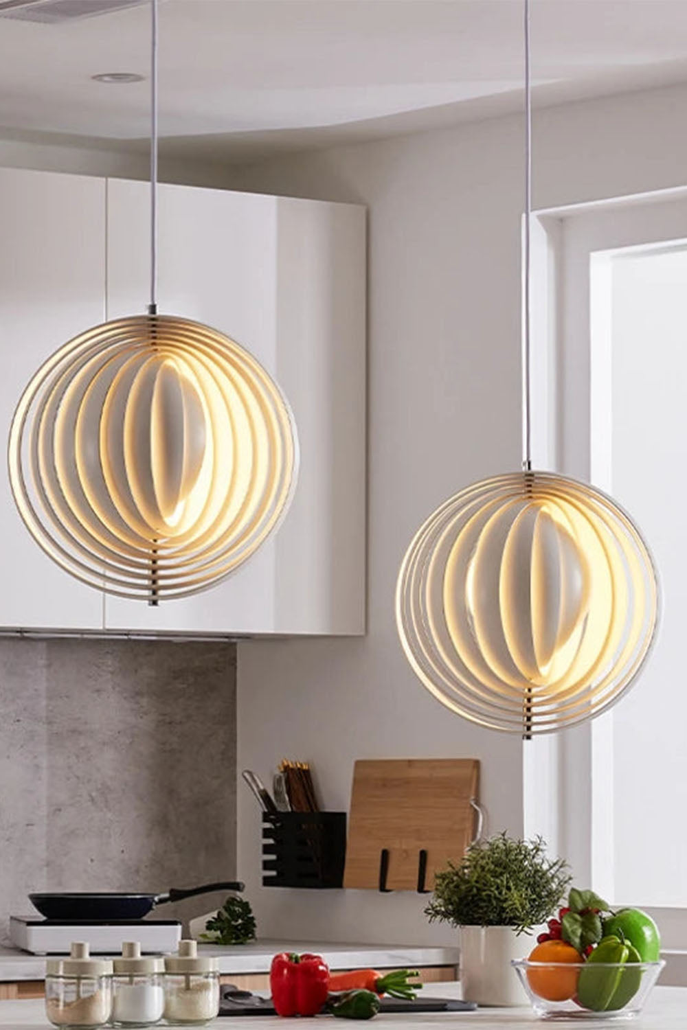Rotating Moon Pendant Lamp - view 9 | morylighting