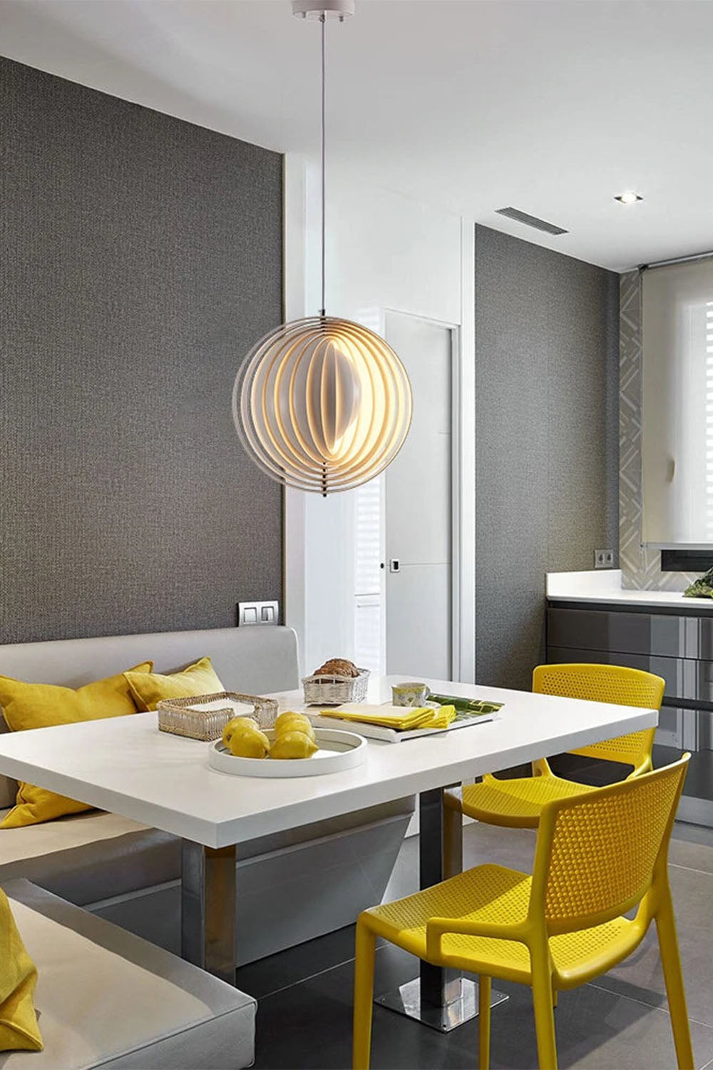 Rotating Moon Pendant Lamp - view 2 | morylighting