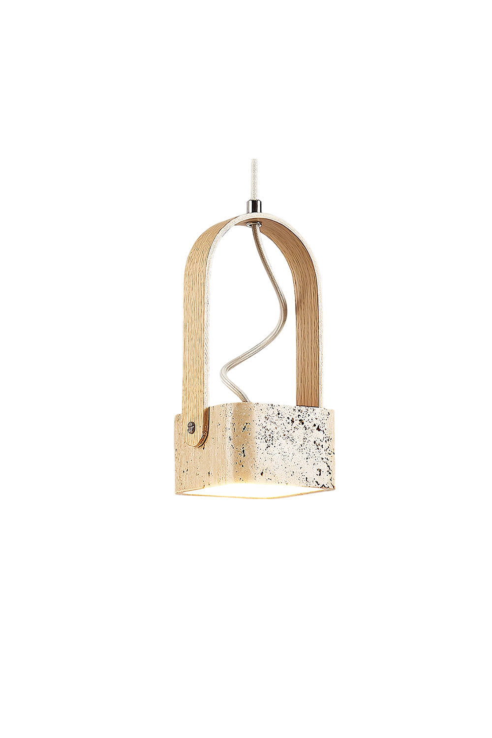 Rotating Travertine Lantern Pendant | morylighting