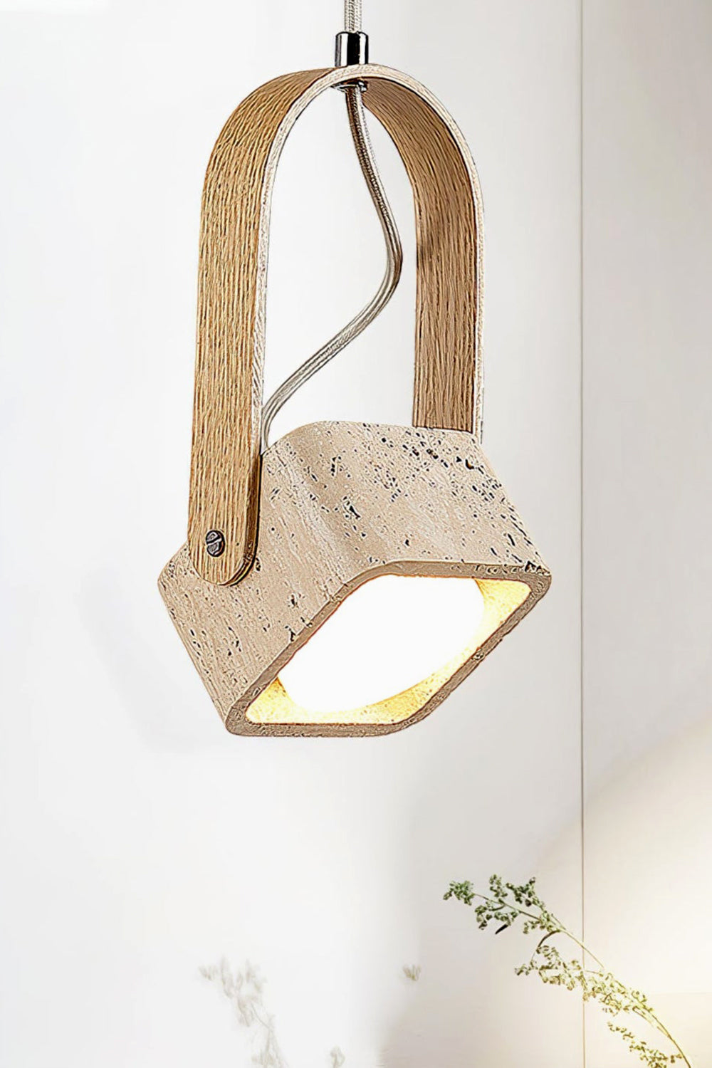 Rotating Travertine Lantern Pendant - view 7 | morylighting