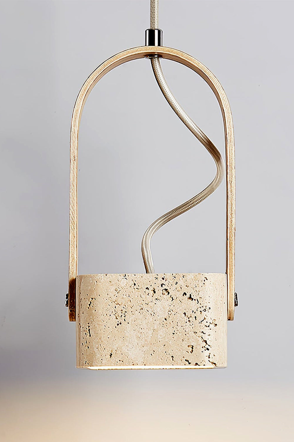 Rotating Travertine Lantern Pendant - view 14 | morylighting