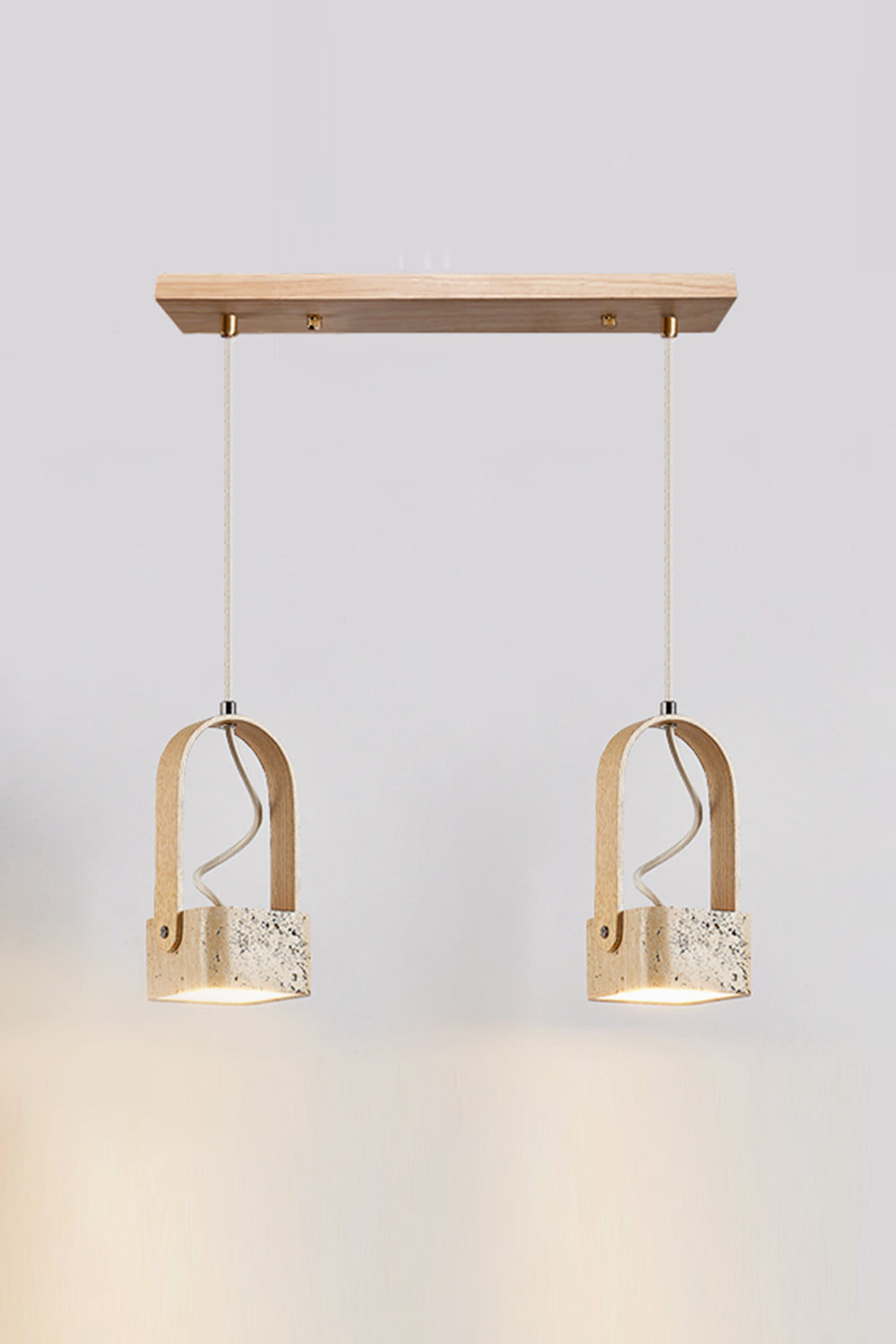 Rotating Travertine Lantern Pendant - view 15 | morylighting