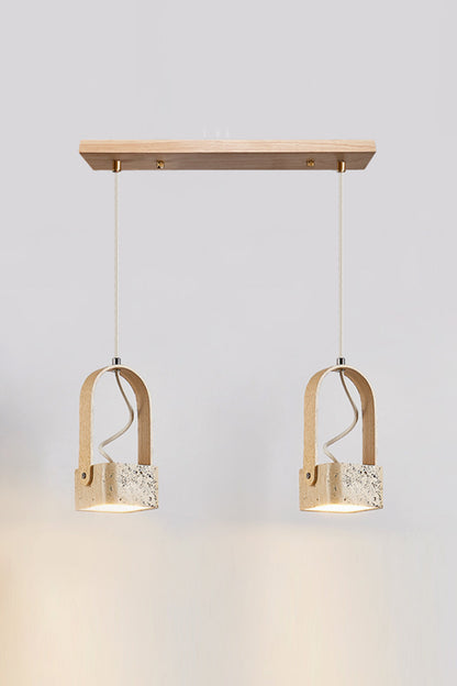 Rotating Travertine Lantern Pendant - view 15 | morylighting